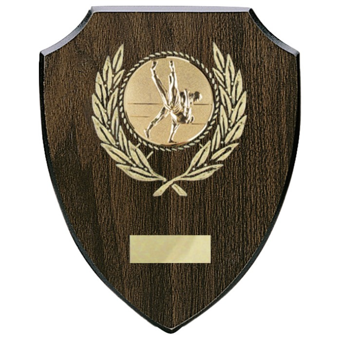 Budget Jiu Jitsu wooden plaque 7'' -  choice of sports centre 